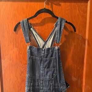 We The Free Dark Blue Denim Overalls